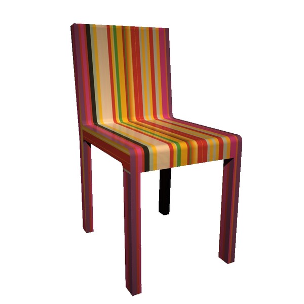 3d model rainbow chair cappellini - Cappellini - Rainbow Chair by dimosbarbos